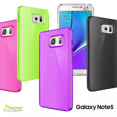 Matte Gel Case Cover For Samsung Galaxy Note 5 S5 S6 TPU Jelly Soft + SG • $4.59