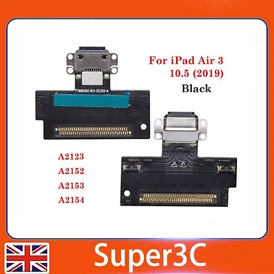 For IPad Air 3 A2152 A2153  Replacement Charging Port Dock Connector Flex Black • £11.49