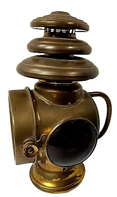 Large Brass 3-tier Bale Handle Oil Tail Lamp - Right Side Model T Ford • $975