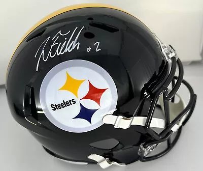 Steelers JUSTIN FIELDS Signed Full Size Replica Speed Helmet AUTO - BAS • $299.99