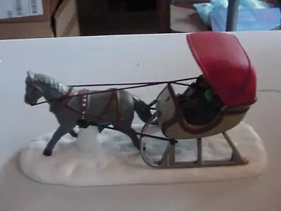 Dept 56 Heritage Village Accessory One Horse Open Sleigh New In Box • $16.99