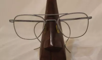 Vintage American Optical AO Glasses Eye Glass Frames 6 1/2 W/ Case Hook Arms • $119.59