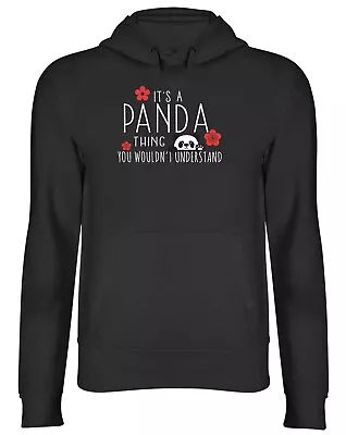 Panda Thing Hoodie Men Womens Wildlife Jungle Safari Zoo Endanger Gaint Top Gift • £17.99