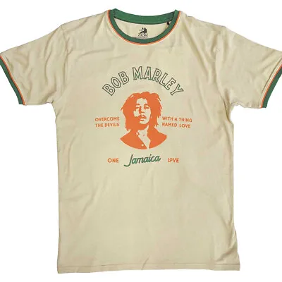 Bob Marley - Thing Called Love -  Sand Ringer T-shirt • $24.99