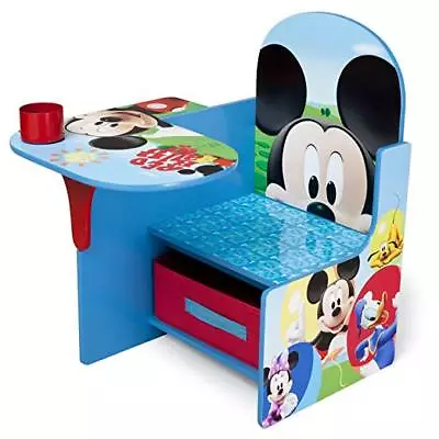 Disney Children Toddlers Chair Desk Table Storage Bin Mickey Mouse Cup Holder   • $68.95