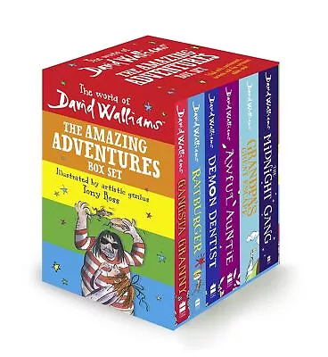 The World Of David Walliams: The Amazing Adventures 6 Books Box Set PB NEW • £23.90