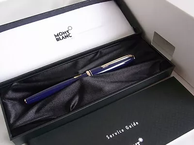 Montblanc Generation Fountain Pen 14K F Nib Navy Blue GT • $239.99