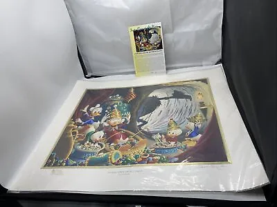 Carl Barks In The Cave Of Ali Baba Gold Plate Lithograph 71/100 Coa 25x21.5” Bh • $1299.99