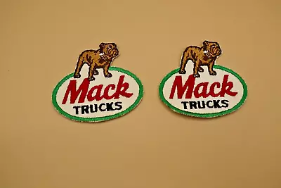 NOS Original Vintage MACK TRUCKS 3 X3  Patch TRUCKER Hat 70s Rig Semi Bulldog • $18.99