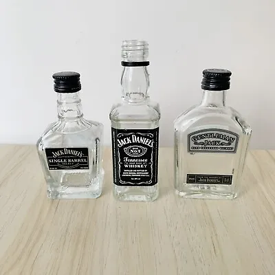 Jack Daniels X3 Miniature Bottles 5cl Empty Gentlemen Single Barrel Old No 7 • £12