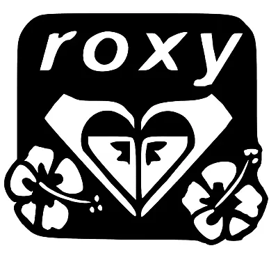 1 X Roxy With Hibiscus Logo Iron On Decal Surf Fitness Surfboard Smart • $11.49