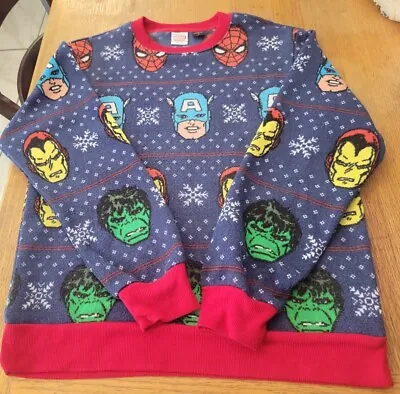 $29.99 • Buy (S) Marvel Avengers Spiderman Iron Man Captain America Hulk Christmas Sweater