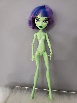 Monster High  Create-A-Monster  Green Witch Bob Wig Nude 4 OOAK Projects  • $20