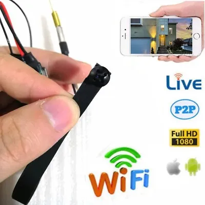 4K 1080P HD Wireless Spy Cam Mini WIFI Black Screw Body Nanny Small Camera DVR • $37.99