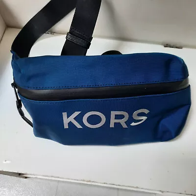 Michael Kors Nylon Fanny Pack Belt Bag Blue NEW Without Tags • $45