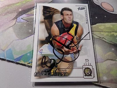2002 RICHMOND TIGERS AFL Card BRAD OTTENS Exclusive HAND SIGNED #49 • $50