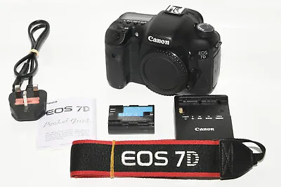 Canon EOS 7D Digital SLR Camera Body Only + Battery + Charger • £139