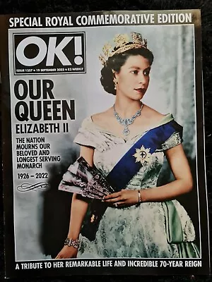 OK Magazine 19th September 2022 Issue 1357 Queen Elizabeth II Death • £20