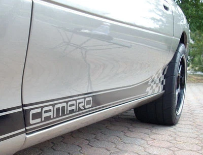 $16.95 • Buy Camaro Rocker Panel Stripe Kit Racing Checkered Flag Decals 1993-2002 Z28 SS RS