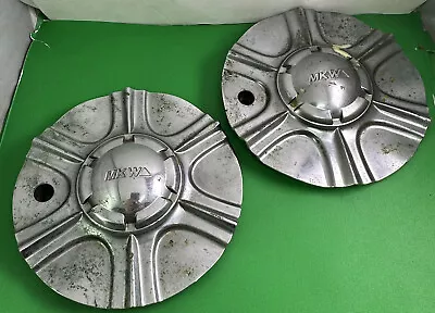 SET OF (2) MKW Chrome Wheel Center Cap # 6” 3/4 • $40