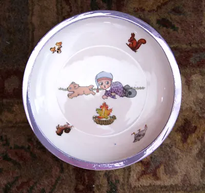 Union K Czechoslovakia Musterschutz Porcelain Child Bowl 1920s Quebec Canada EUC • $29.93