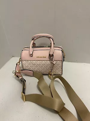 Michael Kors Travel Duffle Shoulder Crossbody Handbag Purse Satchel In Rose Gold • $129