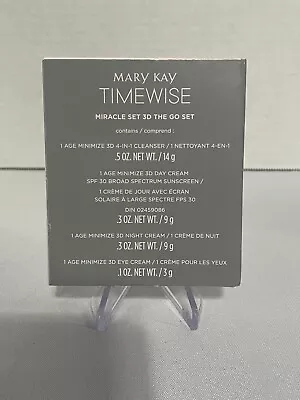 Mary Kay Timewise Miracle Set 3d ~the Go/travel Set Expired 2/21 • $20.15