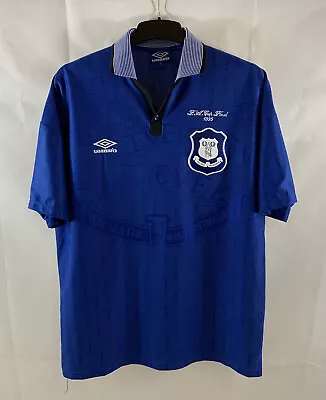 Everton FA Cup Final 1995 Football Shirt Adults XL Umbro D351 • £99.99