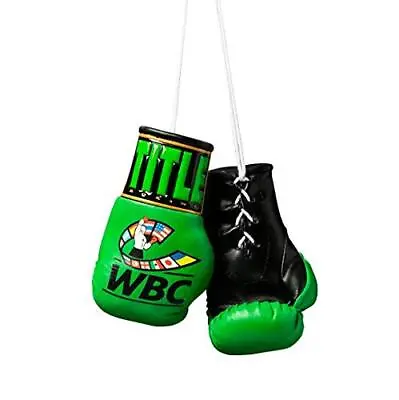 WBC 5  Mini Boxing Gloves - Pair Green • $19.26
