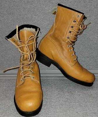 Vintage Wolverine Mens  Boots Leather  Engineer  US Size Mens 6.5  Womens 8 • $61