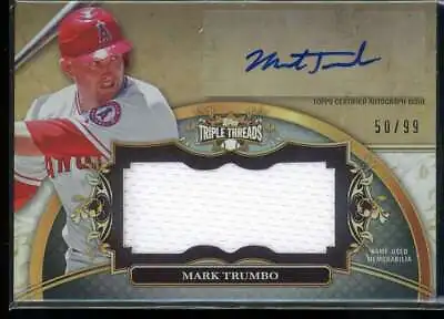 Mark Trumbo 2013 Topps Triple Threads Unity Autographs Jumbo Relics Auto #/99 • $7.95