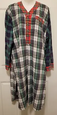Vintage Hill & Archer 100% Cotton Play Night Gown Sleep Shirt PJs Mens XL • $19.99