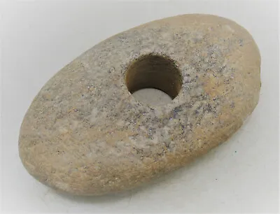 $334.89 • Buy A247 Ancient Neolithic Stone Socketed Mace Head Prehistoric Tool