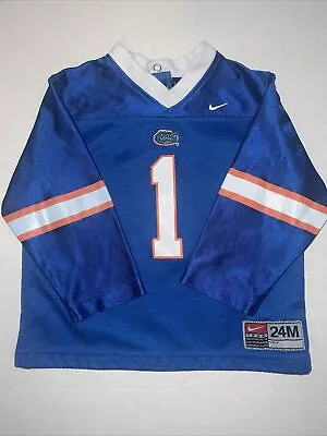 Florida Gators Jersey Boys 24M Blue Nike Team #1 UF Football Toddler  NCAA • $16.50