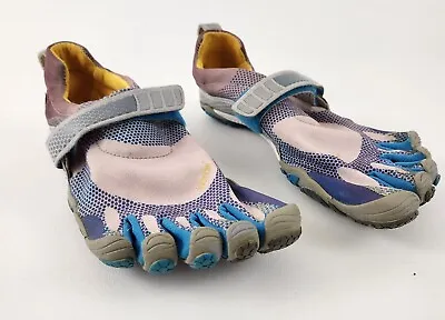 Vibram Fivefingers Bikila W346 Barefoot Shoes Blue Gray Womens Size 41 US 10 • $45