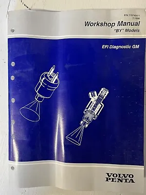 VOLVO PENTA WORKSHOP MANUAL  BY  MODELS EFI DIAGNOSTIC GM P/N 7797454 Bn14 • $18.95