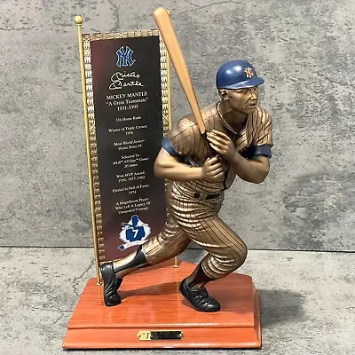 Mickey Mantle  The Mick  Cold Cast Bronze Tribute Bradford Exchange NY Yankees • $176.99