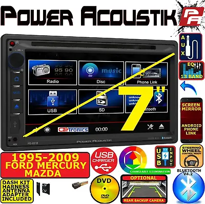 Ford Mercury Mazda Bluetooth Usb Sd Aux Screen Mirror Car Radio Stereo Pkg • $229.99