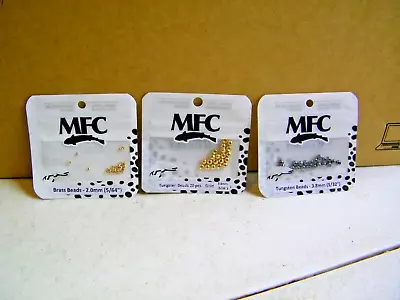 Montana Fly Company (MFC) Fly Tying Beads Brass & Tungsten New Packs • $14.99