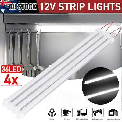 4x LED Strip Lights Bar Car 12V Caravan Boat Fishing Camping Light Interior Lamp • $14.45