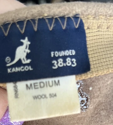 $10 • Buy Kangol Mens Brown 100% Wool Cap Hat Newspaper Boy Beret Style
