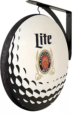 Miller Lite Golf Ball Double Sided 12  Pub Sign • $61.99