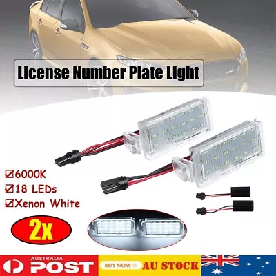 Pair Rear License Number Plate Lights LED Lamp For Ford Falcon FG BA BF XR6 XR8 • $21.99