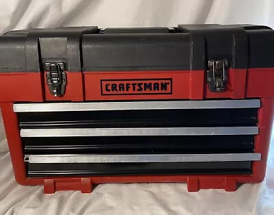 RARE / HTF Craftsman 3 Drawer Plastic Portable Tool Chest /  • $60