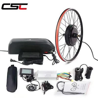 Electric Bike Conversion Kit With Battery 48V 1000-15OOW 27.5in Ebike Wheel • £229