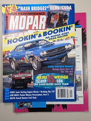 High Performance Mopar Magazine September 1996 Challenger Charger Cuda Dodge Hem • $5.99