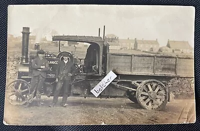 C1912 Northumberland County Council Foden ? Steam Lorry Wagon RP Postcard • £54.99