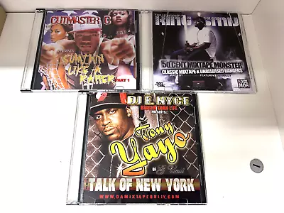 3x G-Unit NYC Promo Mixtape Mix CDS Cutmaster C 50 Cent Tony Yayo King Smij • $26.99