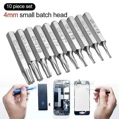 10pc 4mm Small Batch Micro Torx Screwdriver Bits Mobile Cell Phone Repairing Set • $8.95