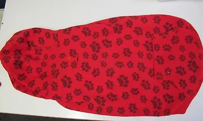 Bright Red Hooded Dog Coat Size 'l' By Pets At Home • £2.99